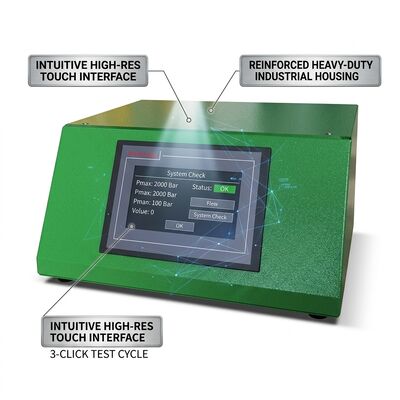 CRB-E3000 Common Rail Pump Testbench mit maximalem Druck von 2500 Bar, Geschwindigkeitsbereich von 0-4000 U/min und 70% Energierückkopplungseffizienz