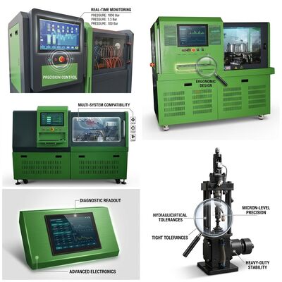 CRP-IoT Intelligenter Common-Rail-Pumpenprüfstand mit 11 kW Motor, 2500 bar Druck und WLAN-Fernüberwachung