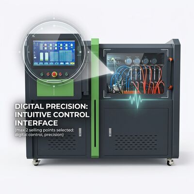 CRP-Duo Plus Doppelstation Common Rail Pumpenprüfstand mit 2500 Bar Druck, 11 kW Motor und automatischem Berichtsdrucker