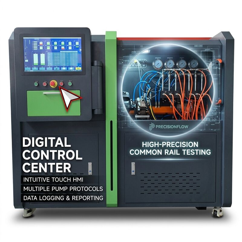 CRP-Duo Plus Doppelstation Common Rail Pumpenprüfstand mit 2500 Bar Druck, 11 kW Motor und automatischem Berichtsdrucker